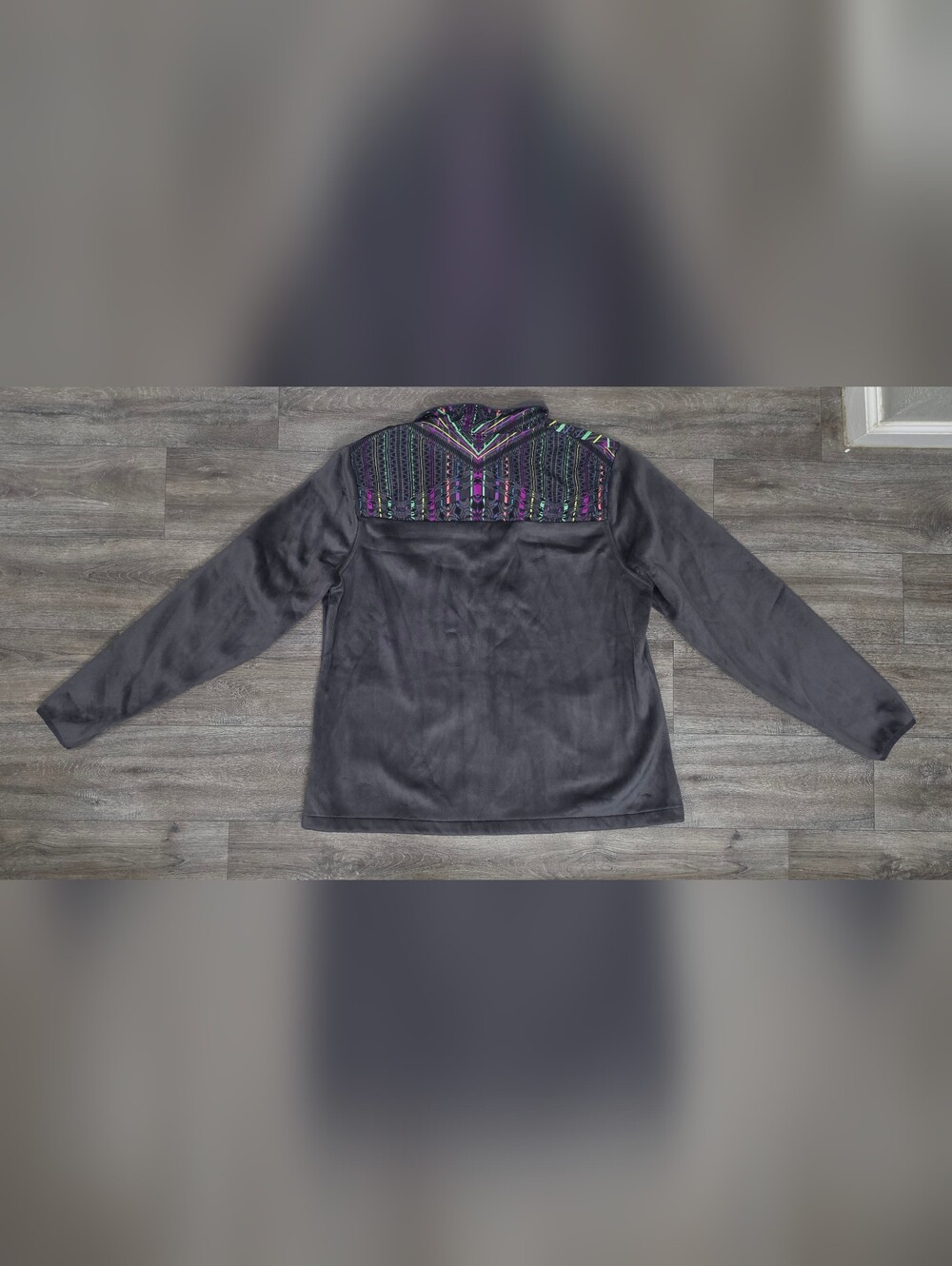 Fila Women's Sport Fleece Jacket with Multicolored Accents-Size XL - Picture 3 of 3